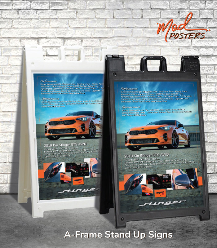 A-Frame Stand Up Poster Sign Package