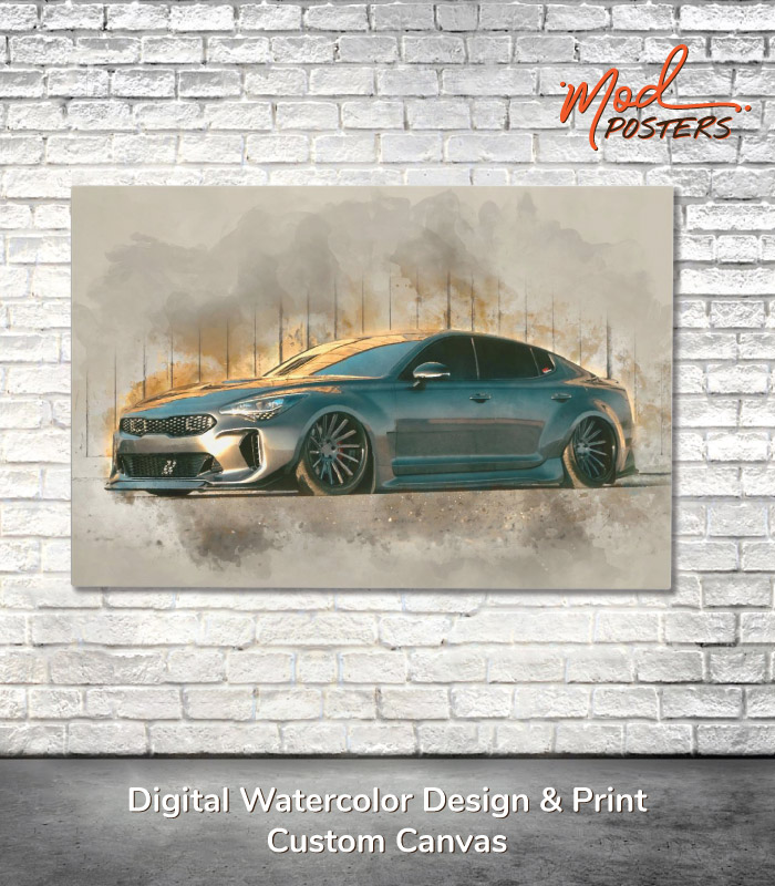 Digital Watercolor Custom Canvas Design & Print