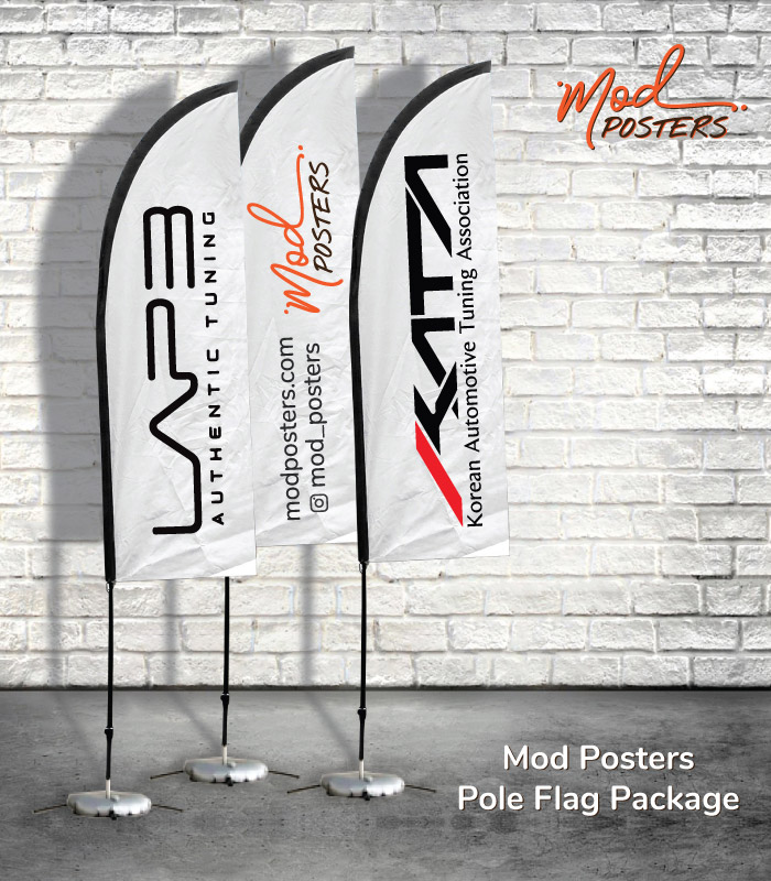 Mod Posters Pole Flag Package